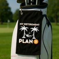 My Retirement Plan B Crypto Btc Trader Bitcoin Investor Golf Towel thumb 2