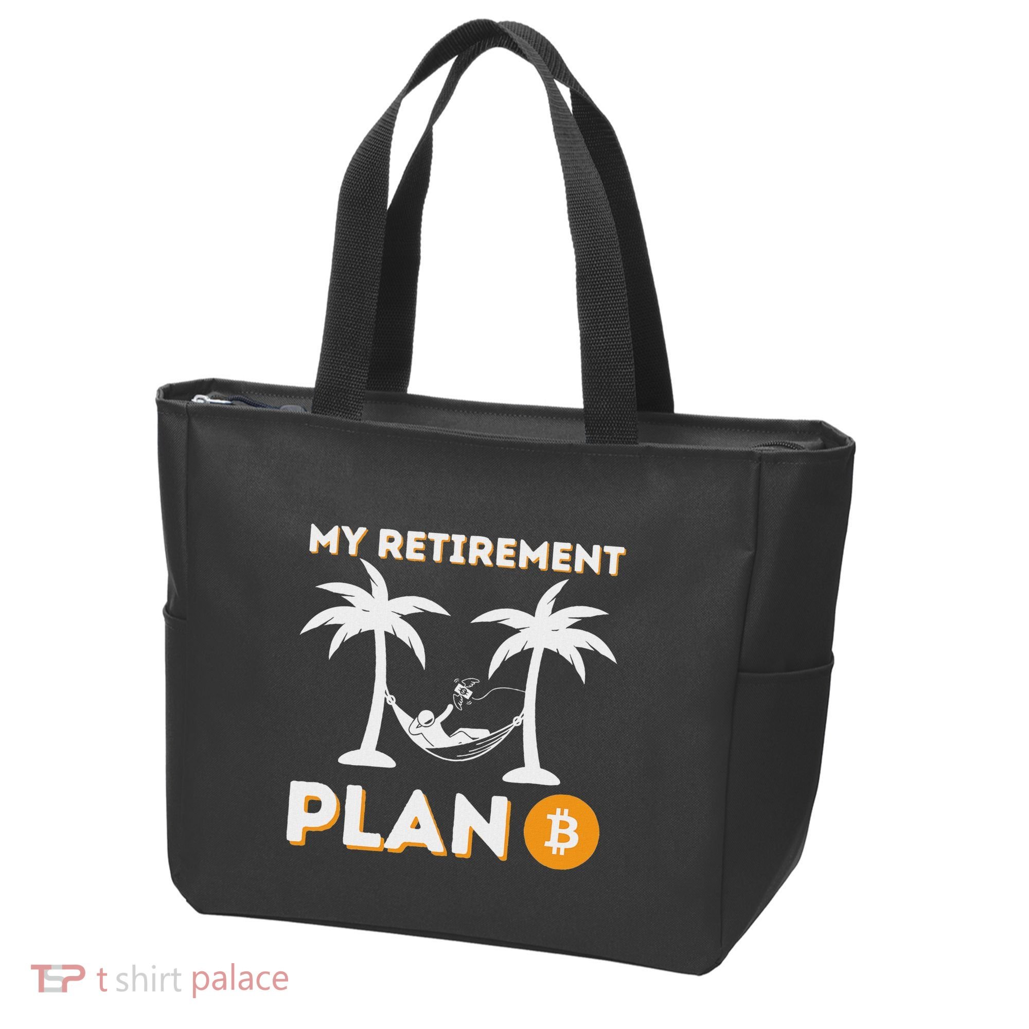 My Retirement Plan B Crypto Btc Trader Bitcoin Investor Tote Bag