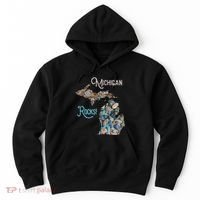 Michigan Rocks Petoskey Stone Hunting Great Lakes State Hoodie thumb 0