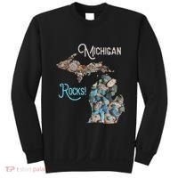 Michigan Rocks Petoskey Stone Hunting Great Lakes State Sweatshirt thumb 0