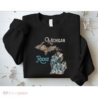 Michigan Rocks Petoskey Stone Hunting Great Lakes State Sweatshirt thumb 2