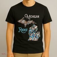 Michigan Rocks Petoskey Stone Hunting Great Lakes State T-Shirt thumb 3