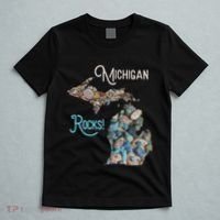 Michigan Rocks Petoskey Stone Hunting Great Lakes State T-Shirt thumb 5