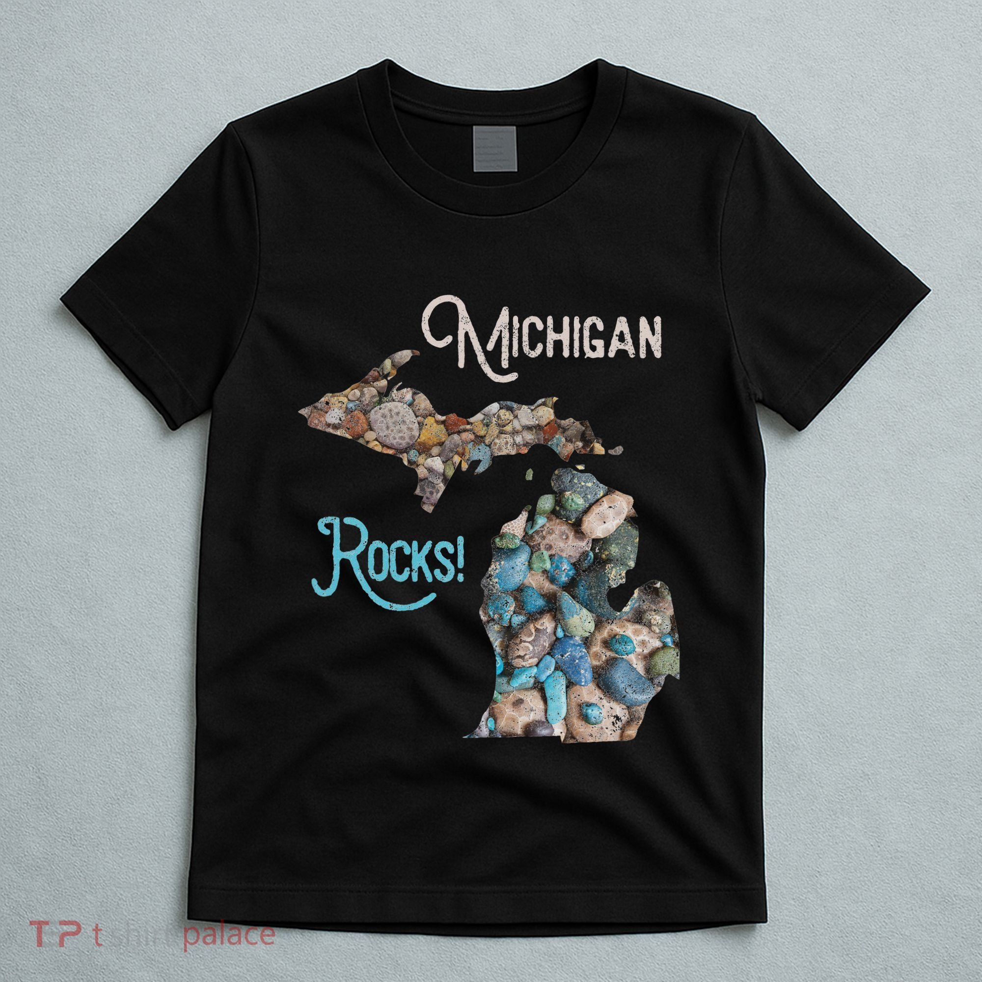 Michigan Rocks Petoskey Stone Hunting Great Lakes State T-Shirt