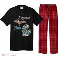 Michigan Rocks Petoskey Stone Hunting Great Lakes State Pajama Set thumb 0