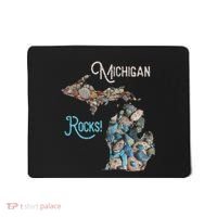 Michigan Rocks Petoskey Stone Hunting Great Lakes State Mousepad thumb 0