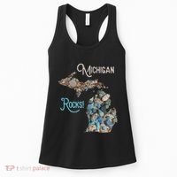 Michigan Rocks Petoskey Stone Hunting Great Lakes State Women's Tank Top thumb 0