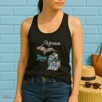 Michigan Rocks Petoskey Stone Hunting Great Lakes State Women's Tank Top thumb 2