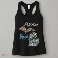 Michigan Rocks Petoskey Stone Hunting Great Lakes State Women's Tank Top thumb 3