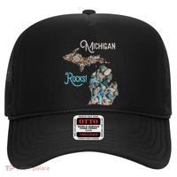 Michigan Rocks Petoskey Stone Hunting Great Lakes State Hat thumb 0