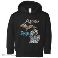 Michigan Rocks Petoskey Stone Hunting Great Lakes State Toddler Hoodie thumb 0