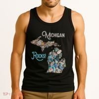 Michigan Rocks Petoskey Stone Hunting Great Lakes State Tank Top thumb 3