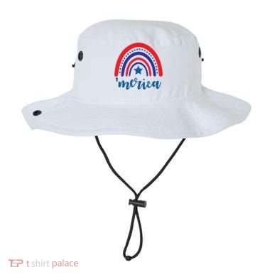 Merica Rainbow Patriotic 4th Of July Bucket Hat