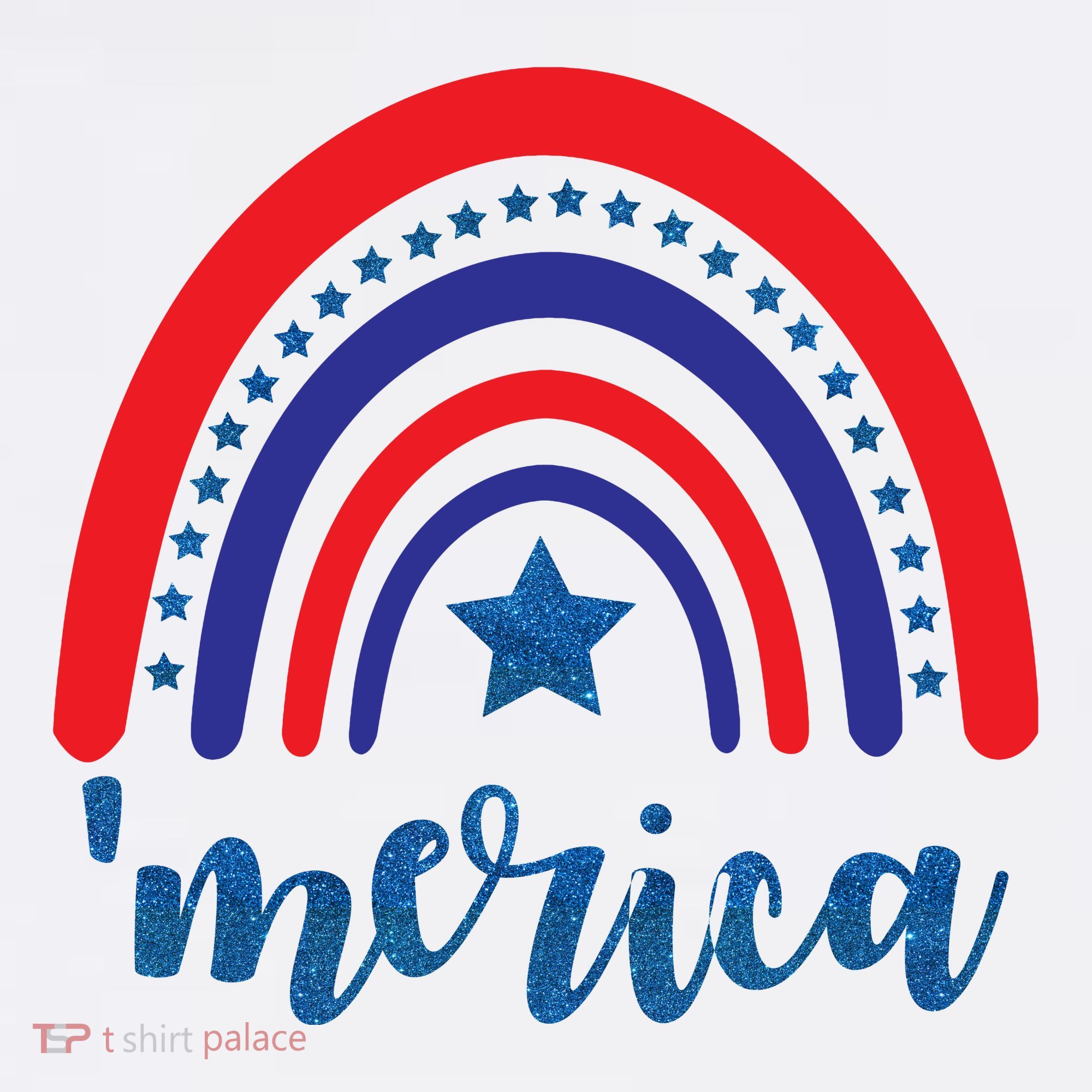 Merica Rainbow Patriotic 4th Of July Women's Hoodie