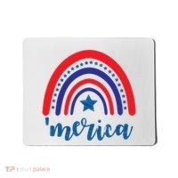 Merica Rainbow Patriotic 4th Of July Mousepad thumb 0