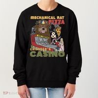 Mechanical Rat Pizza & Child Casino Women's Sweatshirt thumb 0