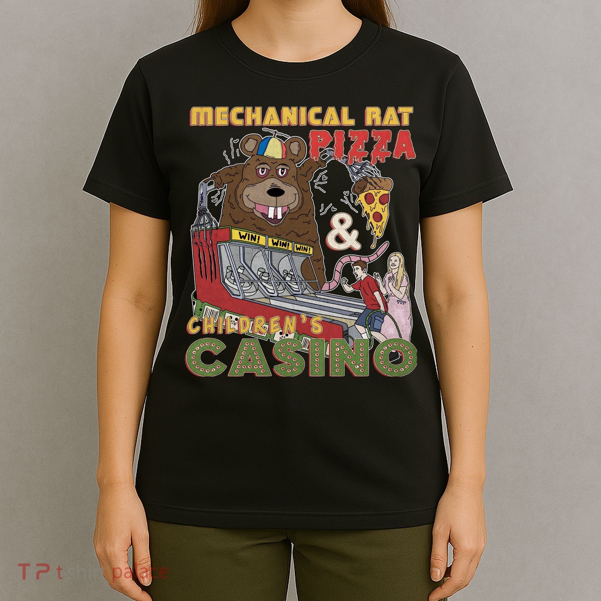 Mechanical Rat Pizza & Child Casino T-Shirt