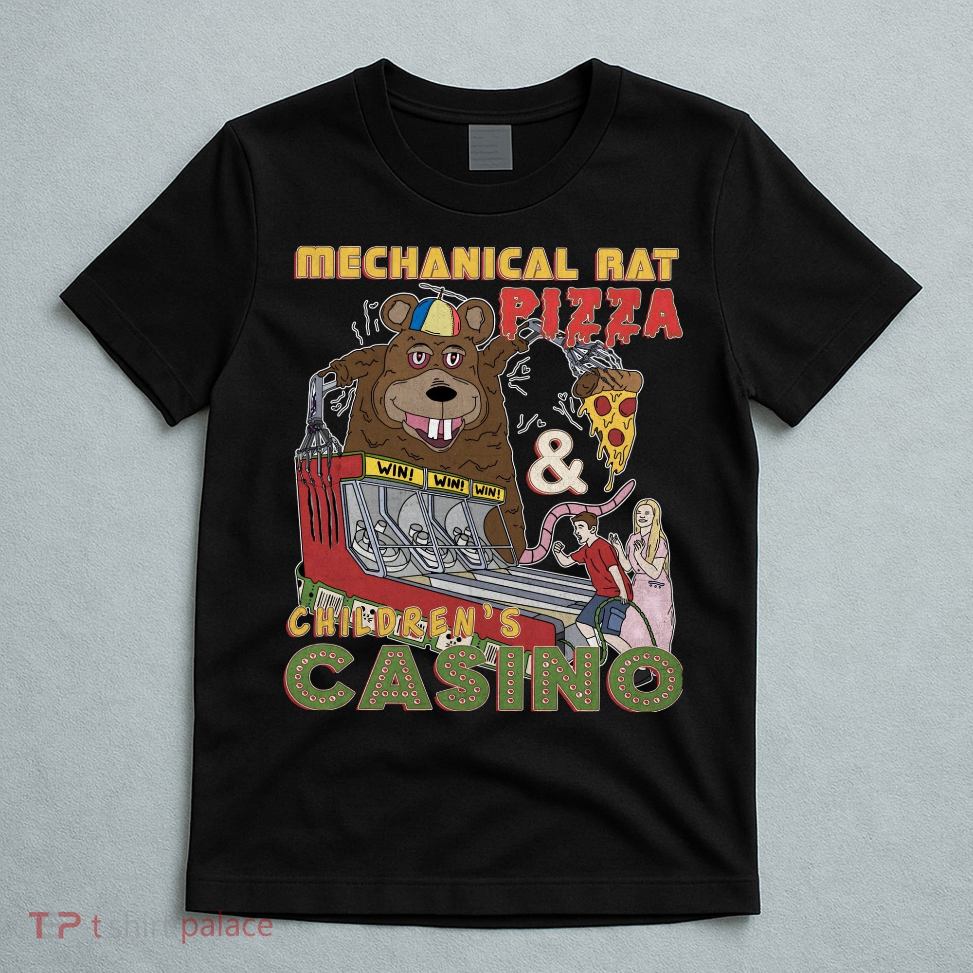 Mechanical Rat Pizza & Child Casino T-Shirt