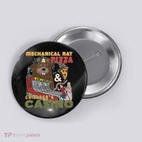 Mechanical Rat Pizza & Child Casino Button thumb 0
