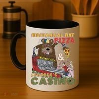 Mechanical Rat Pizza & Child Casino Coffee Mug thumb 4