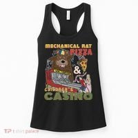 Mechanical Rat Pizza & Child Casino Women's Tank Top thumb 0