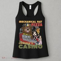 Mechanical Rat Pizza & Child Casino Women's Tank Top thumb 3