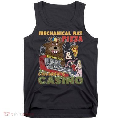 Mechanical Rat Pizza & Child Casino Tank Top
