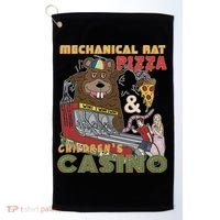 Mechanical Rat Pizza & Child Casino Golf Towel thumb 0