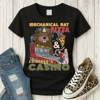 Mechanical Rat Pizza & Child Casino Women's T-Shirt thumb 3