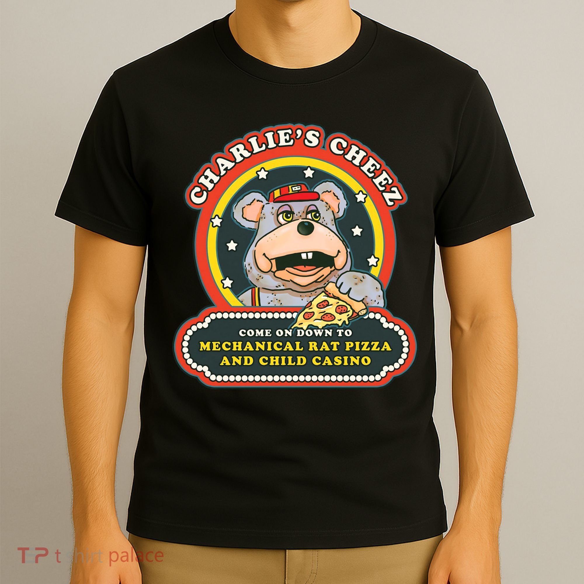 Mechanical Rat Pizza & Child Casino T-Shirt