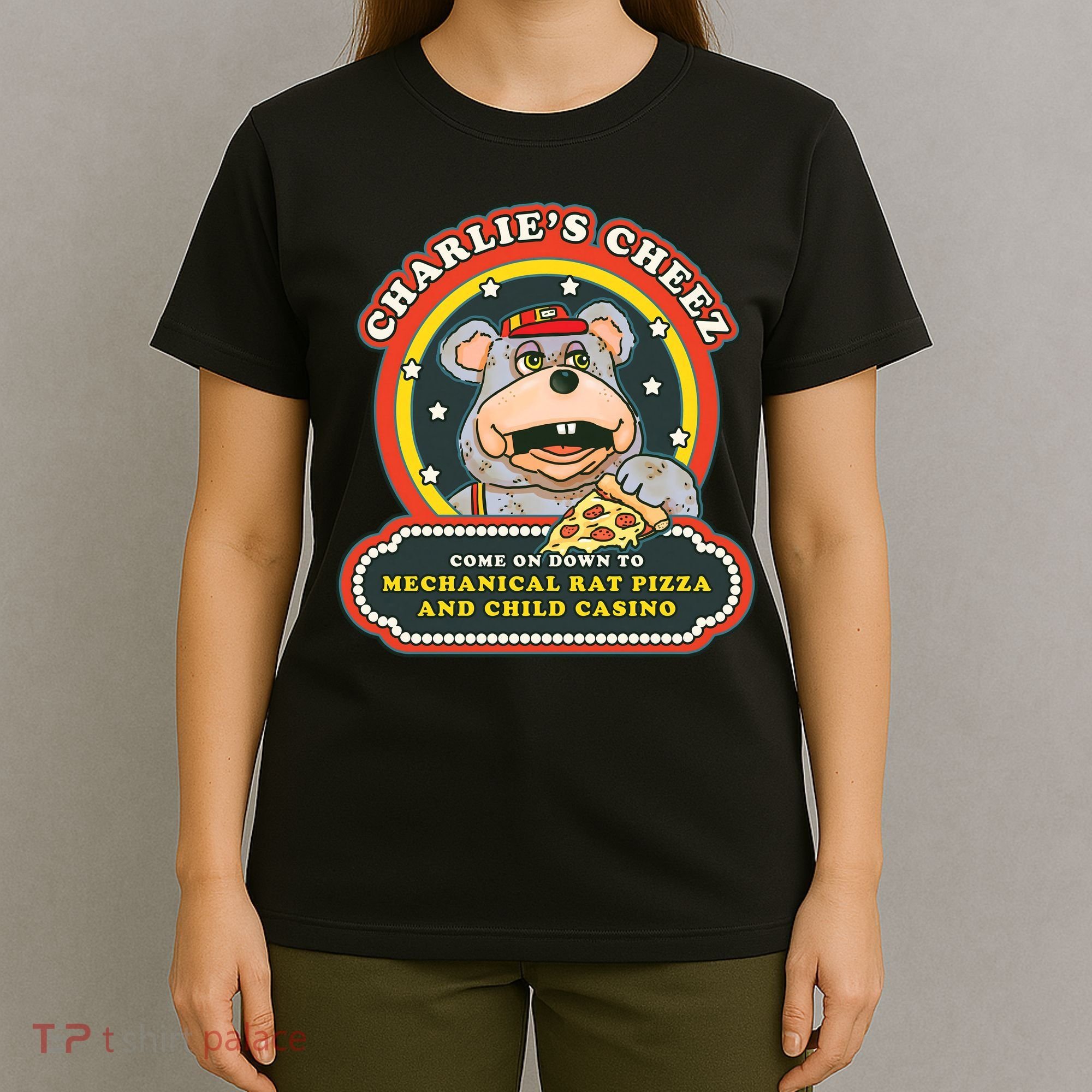 Mechanical Rat Pizza & Child Casino T-Shirt