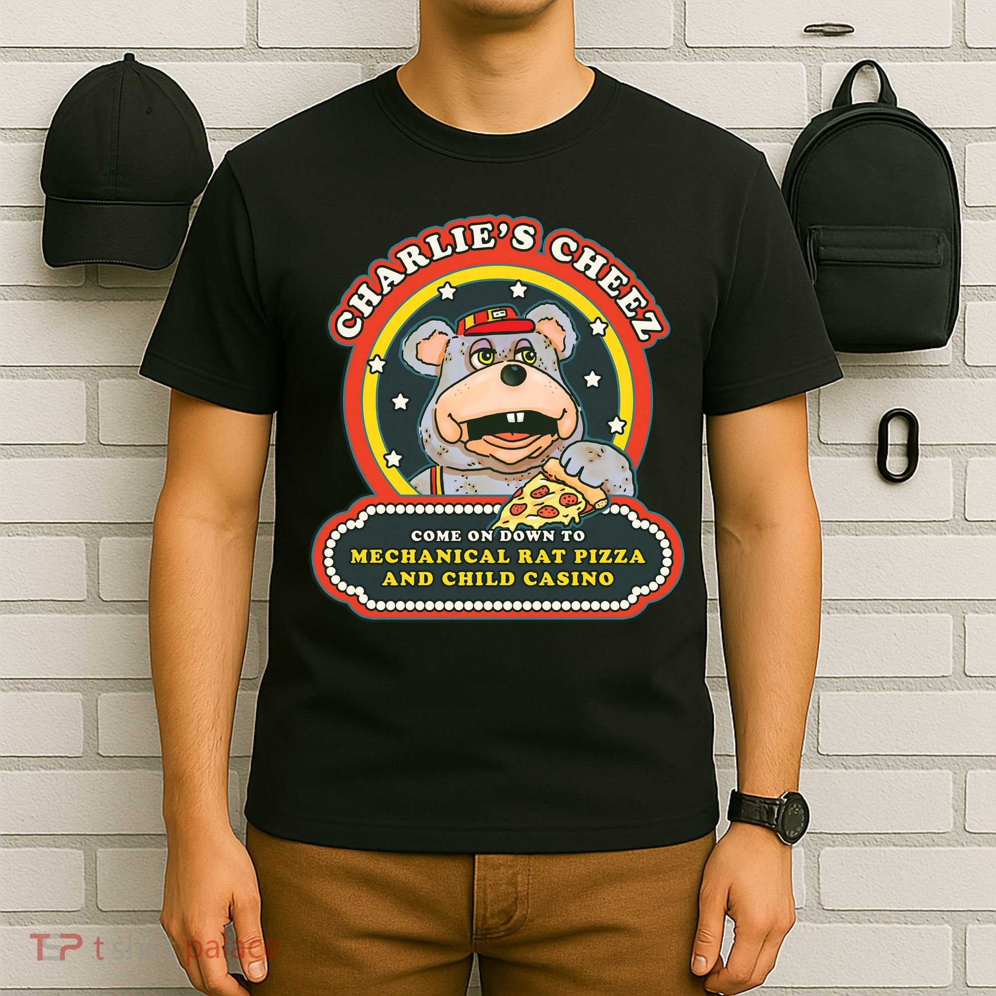 Mechanical Rat Pizza & Child Casino T-Shirt