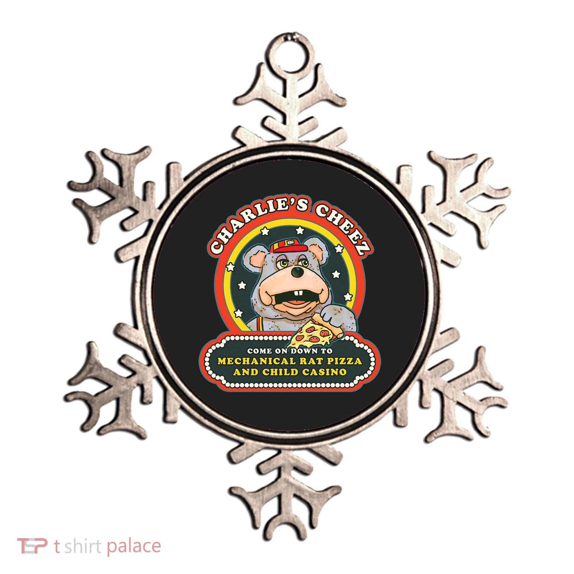 Mechanical Rat Pizza & Child Casino Ornament