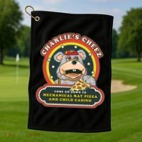 Mechanical Rat Pizza & Child Casino Golf Towel thumb 1