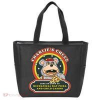 Mechanical Rat Pizza & Child Casino Tote Bag thumb 0