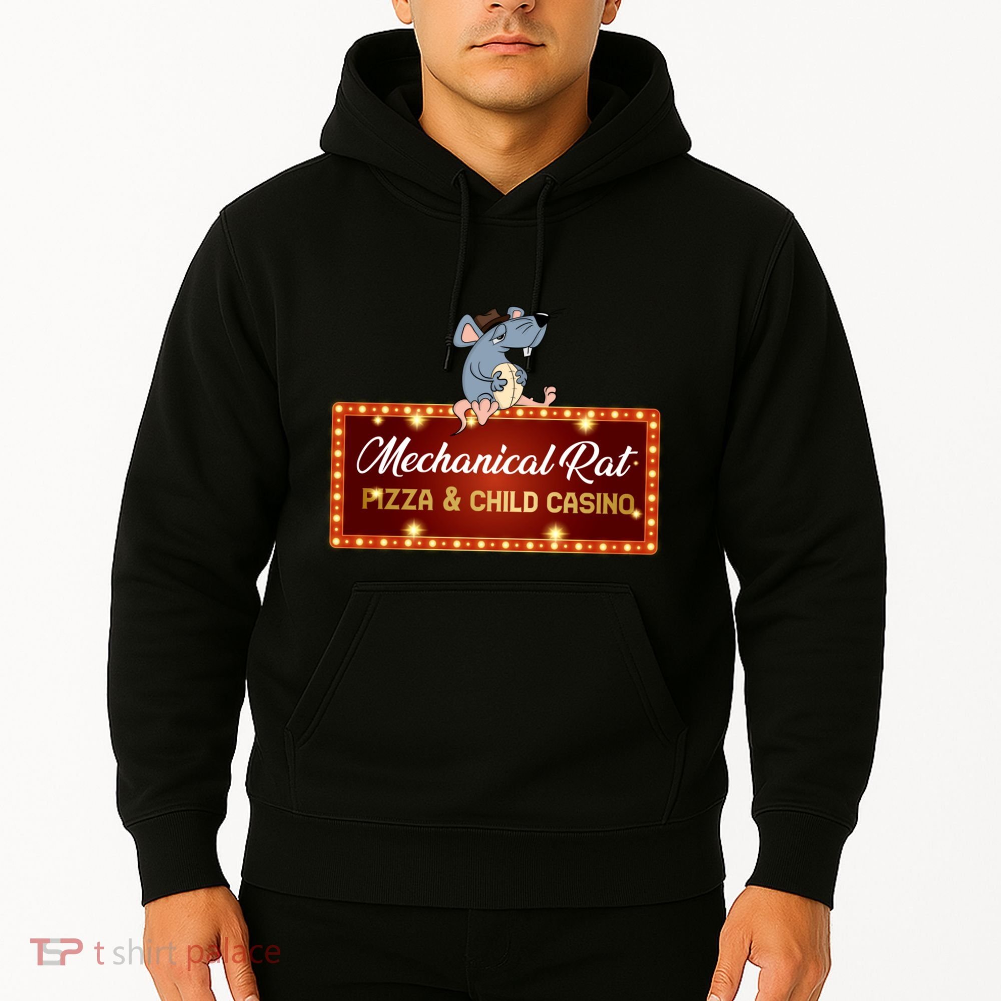 Mechanical Rat Pizza & Child Casino Hoodie