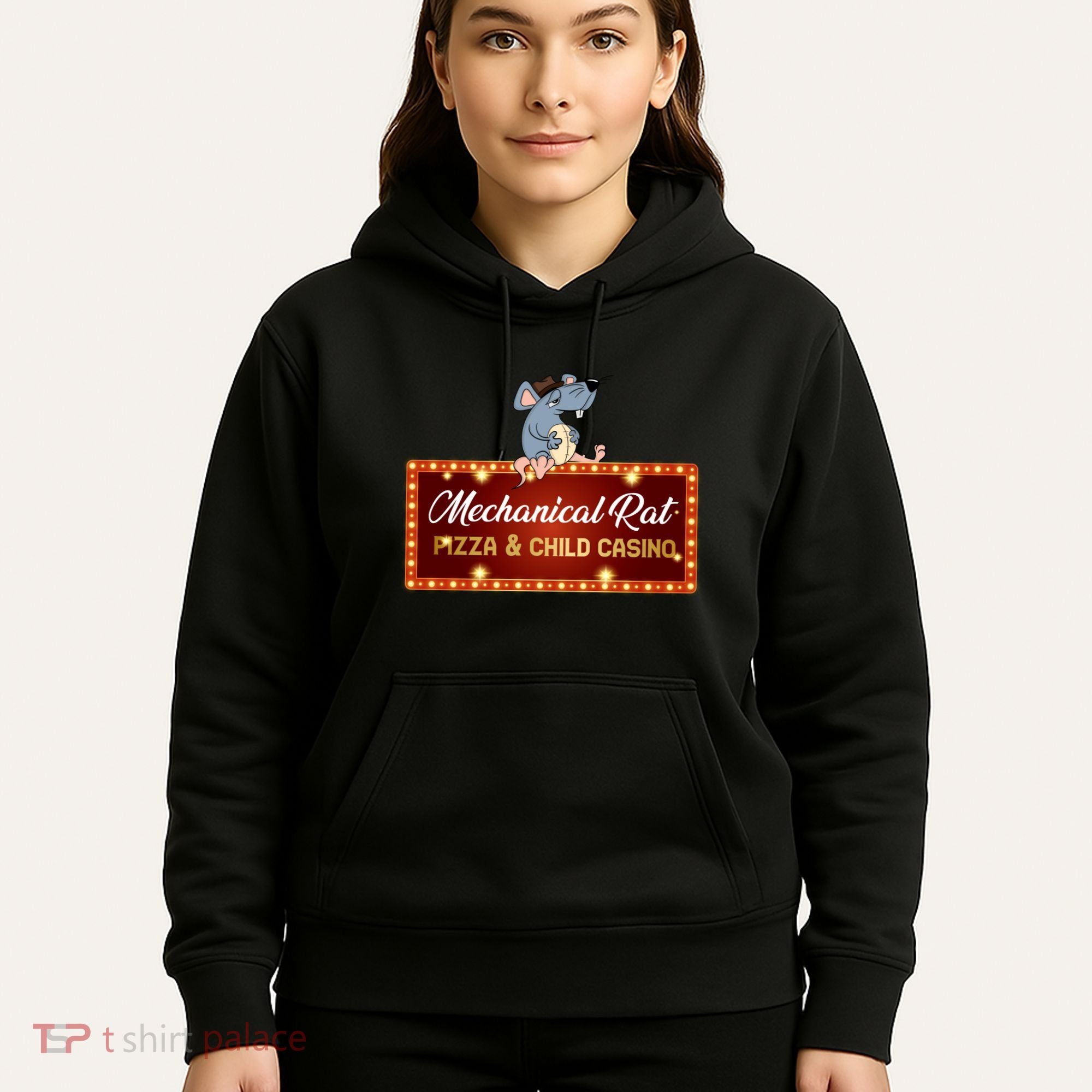 Mechanical Rat Pizza & Child Casino Hoodie