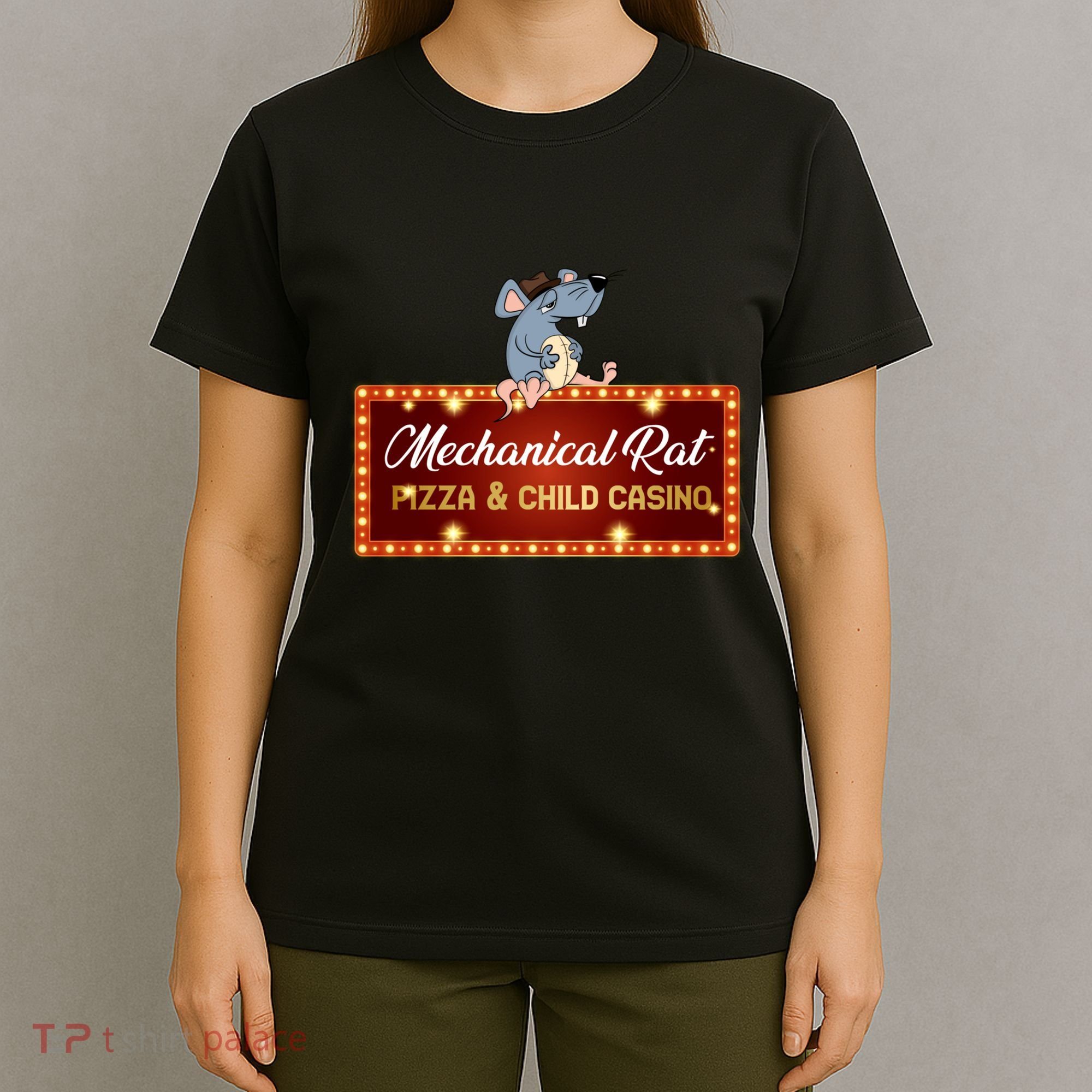 Mechanical Rat Pizza & Child Casino T-Shirt