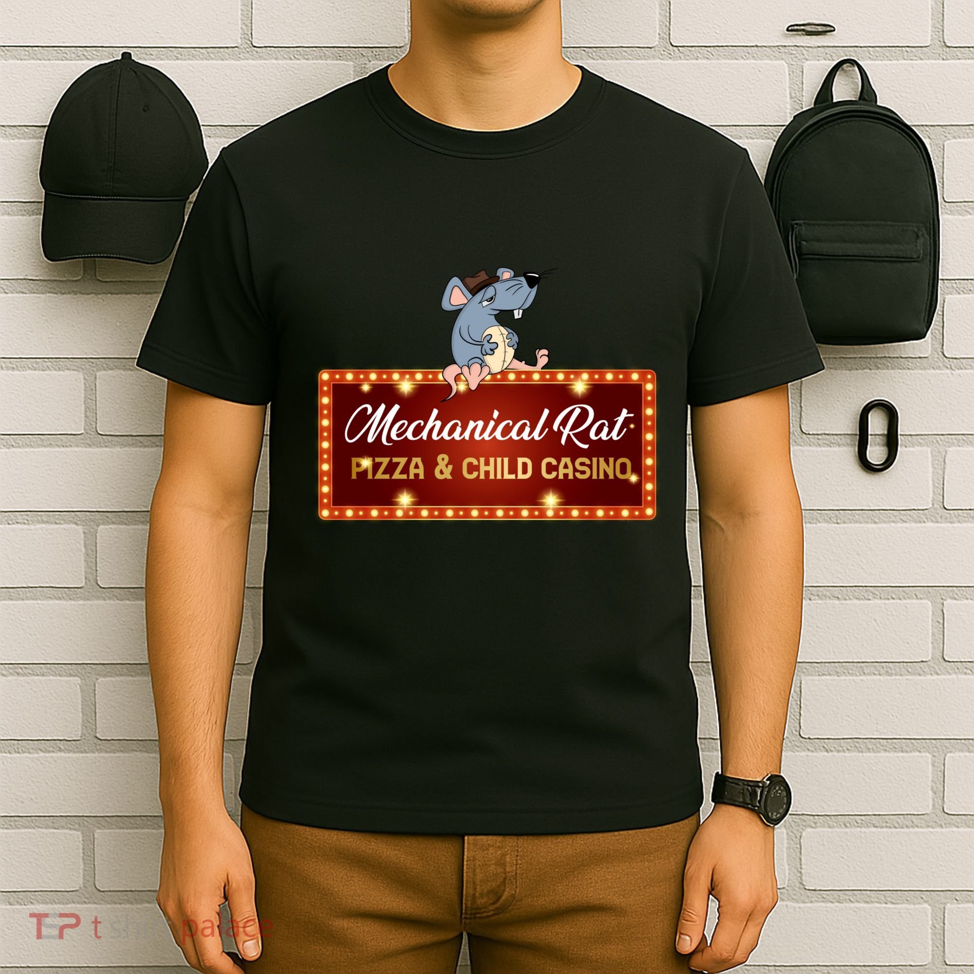 Mechanical Rat Pizza & Child Casino T-Shirt