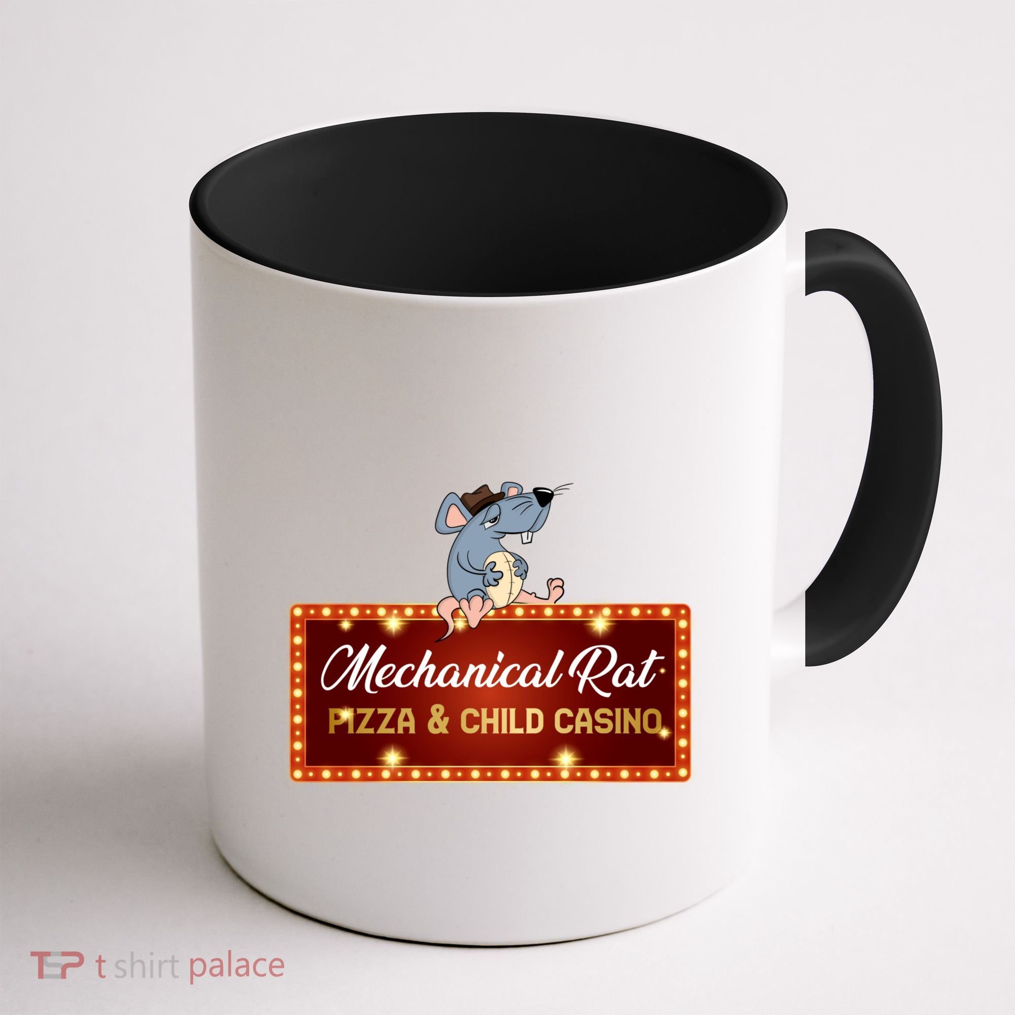 Mechanical Rat Pizza & Child Casino Coffee Mug