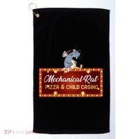 Mechanical Rat Pizza & Child Casino Golf Towel thumb 0