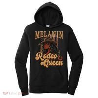 Melanin Rodeo Queen Afro Cowgirl Black History African Woman Women's Hoodie thumb 0