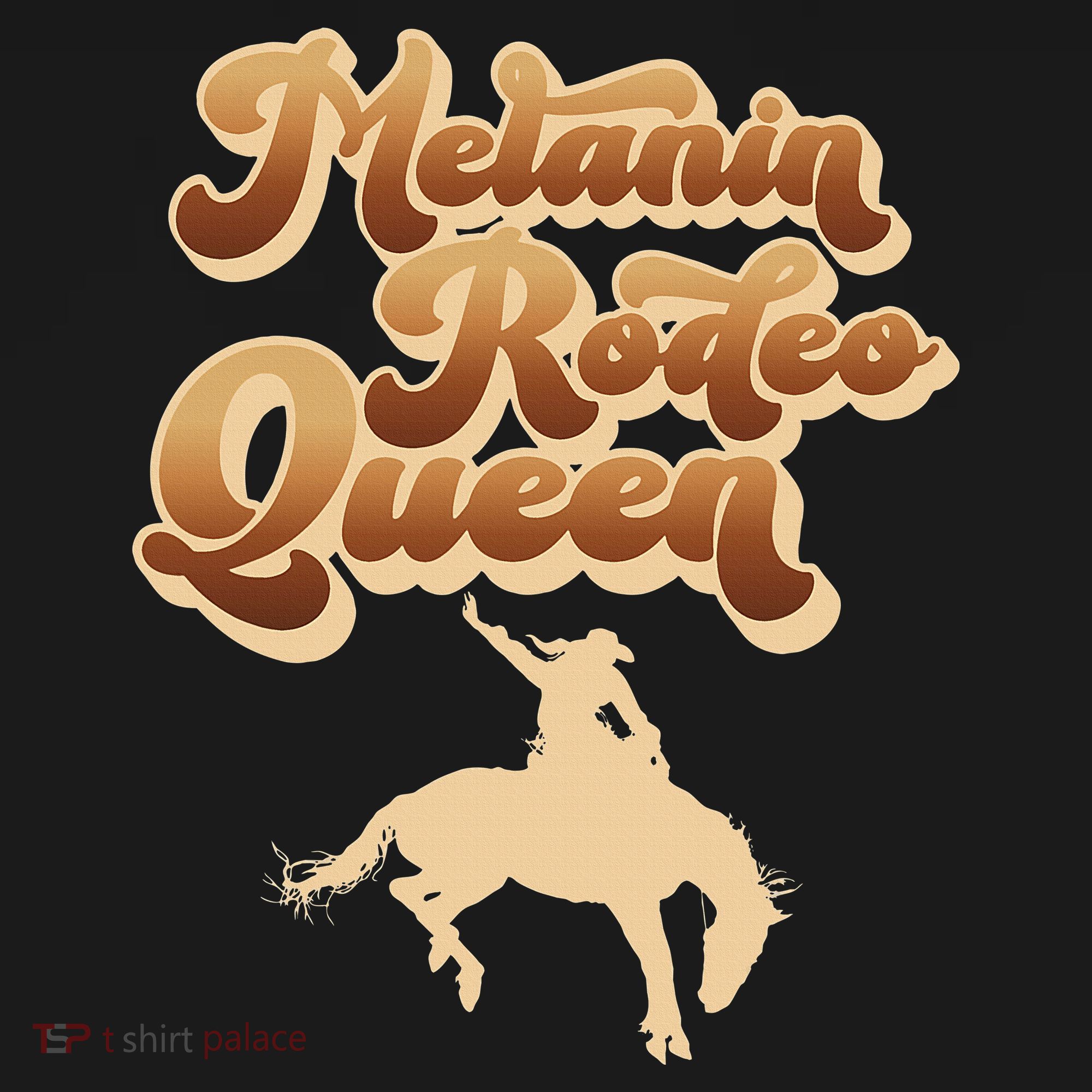 Melanin Rodeo Queen African American Southern Cowgirl T-Shirt