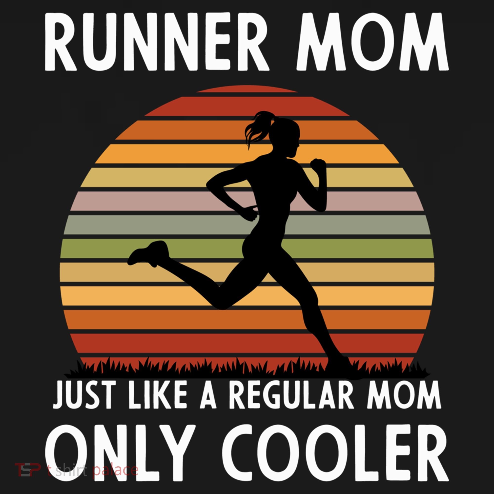 Mom Running Runner Mom Just Like A Regular Mom Marathon Moms Gift Pajama Set