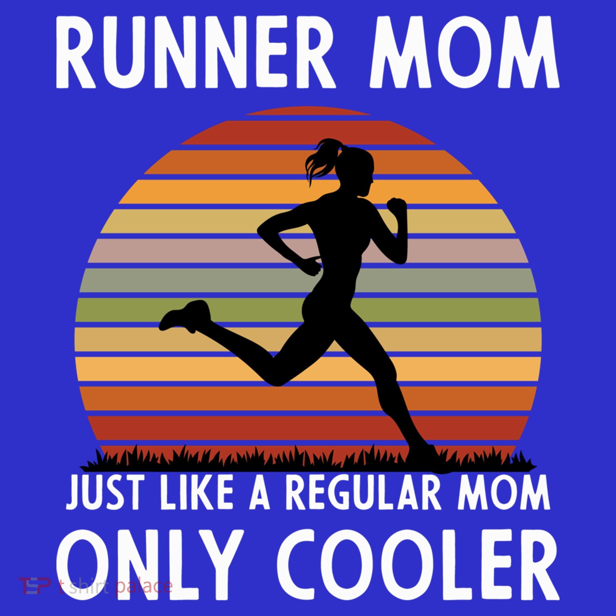 Mom Running Runner Mom Just Like A Regular Mom Marathon Moms Gift Tank Top