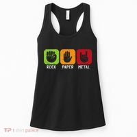 Music Rock Rock Paper Metal Heavy Metal Women's Tank Top thumb 0
