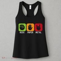 Music Rock Rock Paper Metal Heavy Metal Women's Tank Top thumb 3