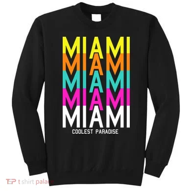 Miami Retro Repeat Sweatshirt
