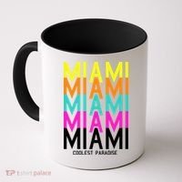 Miami Retro Repeat Coffee Mug thumb 0