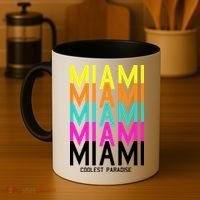 Miami Retro Repeat Coffee Mug thumb 4